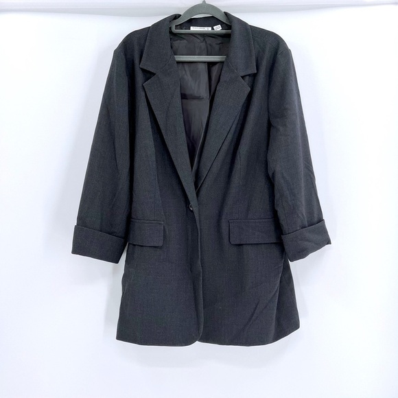 Susan Graver Jacket Blazer Womens Size L 3/4 sleeve - Picture 13 of 13